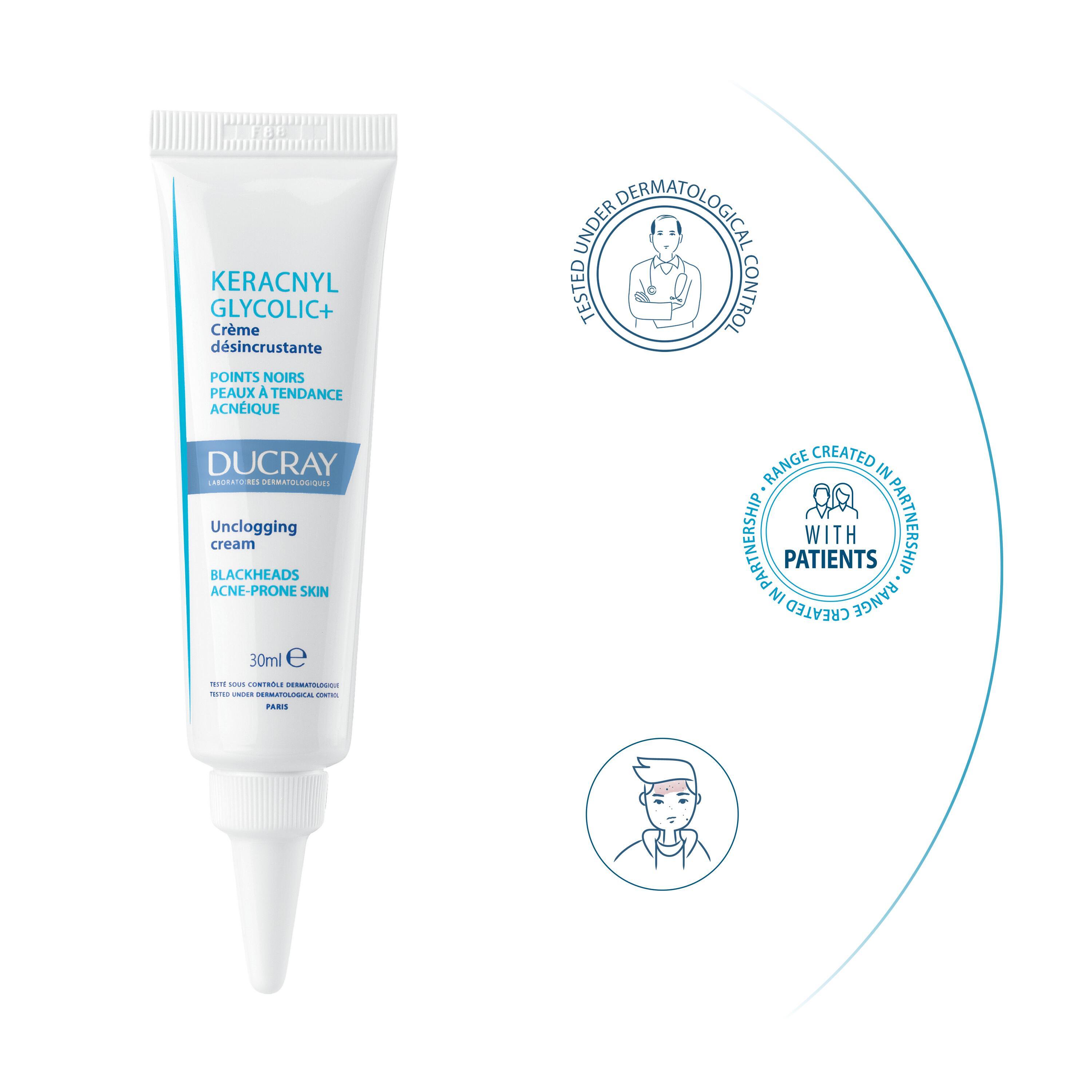 DUCRAY KERACNYL GLYCOLIC+ Crème désincrustante, image 2 sur 5