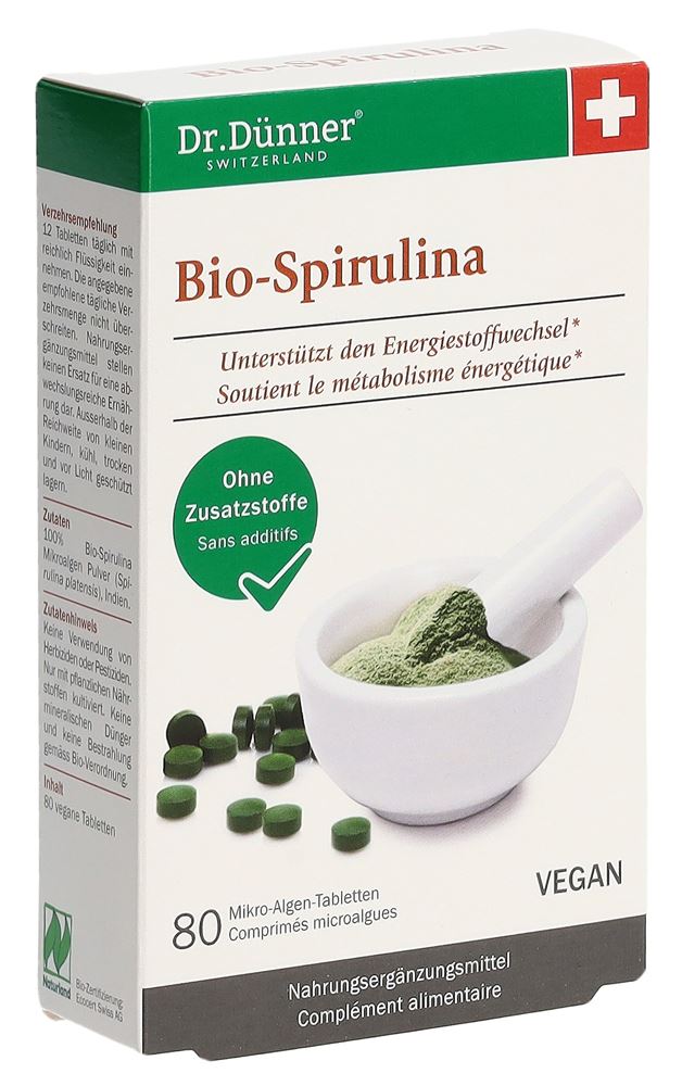 DUENNER Bio Spirulina aktives Leben