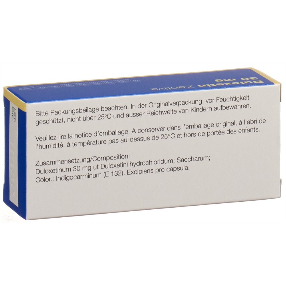 DULOXETINE Zentiva 30 mg, image 2 sur 2