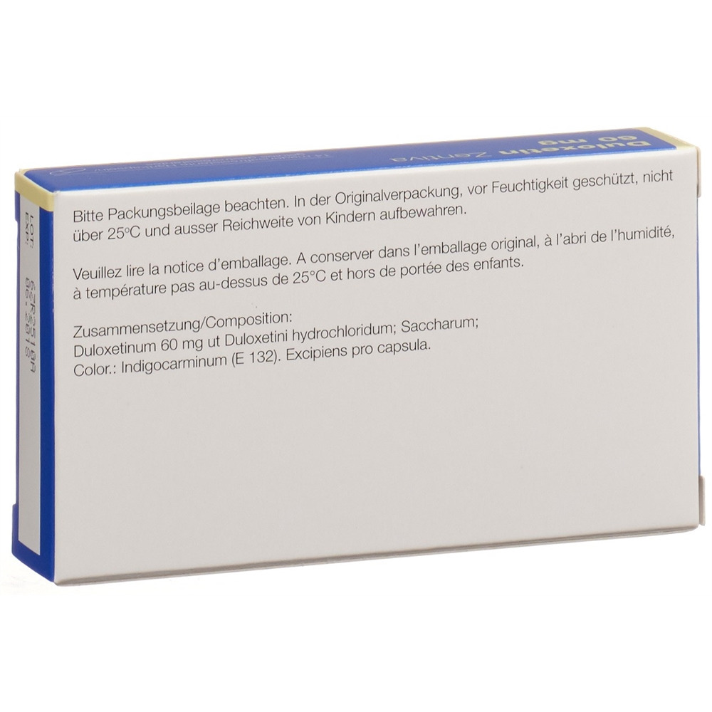 DULOXETINE Zentiva 60 mg, image 2 sur 2