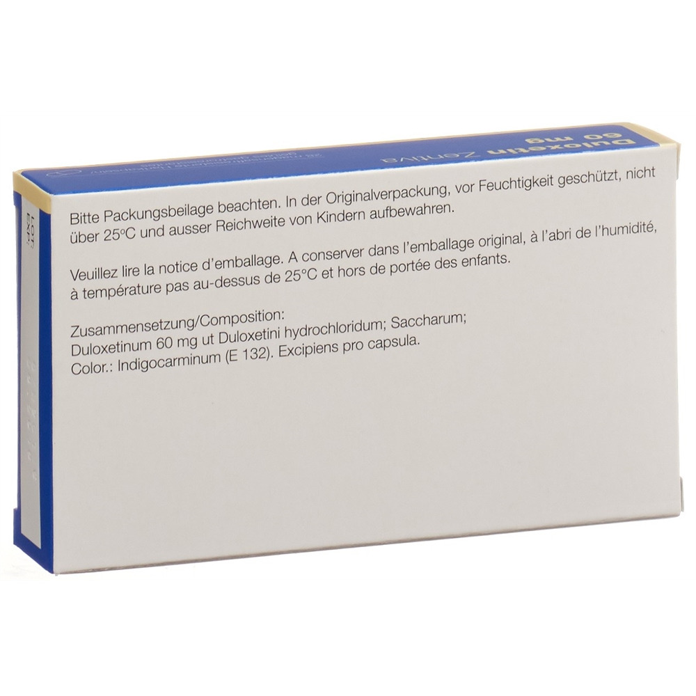 DULOXETINE Zentiva 60 mg, image 2 sur 2