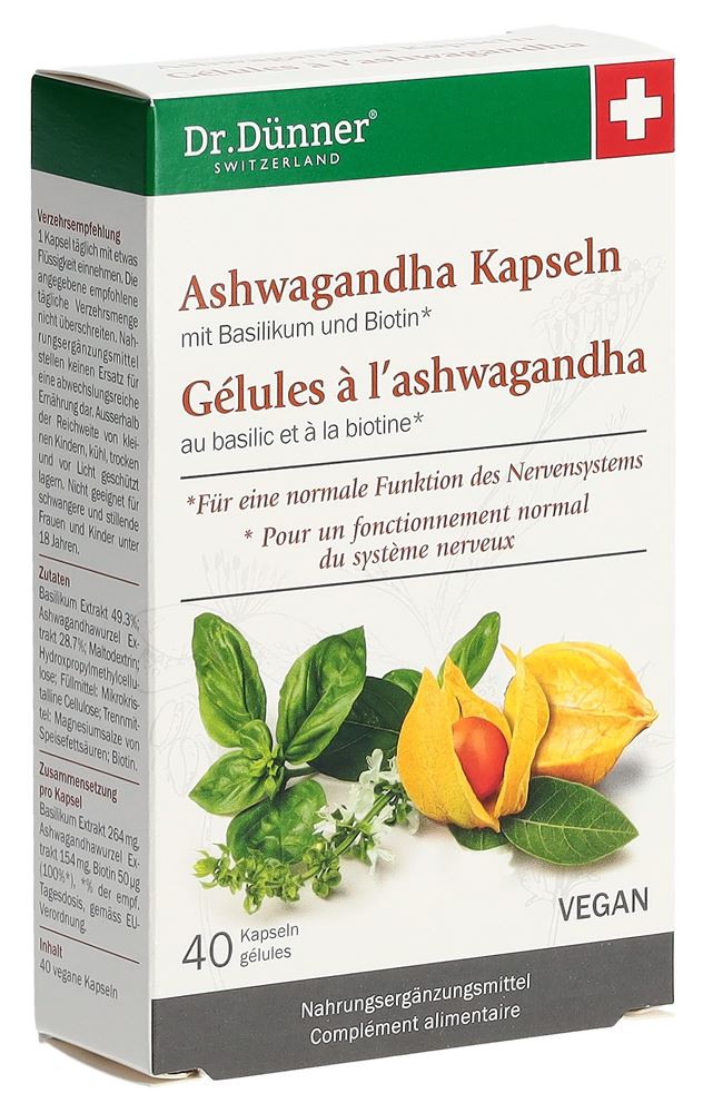 DUENNER ashwagandha énergie + résistance nerveuse