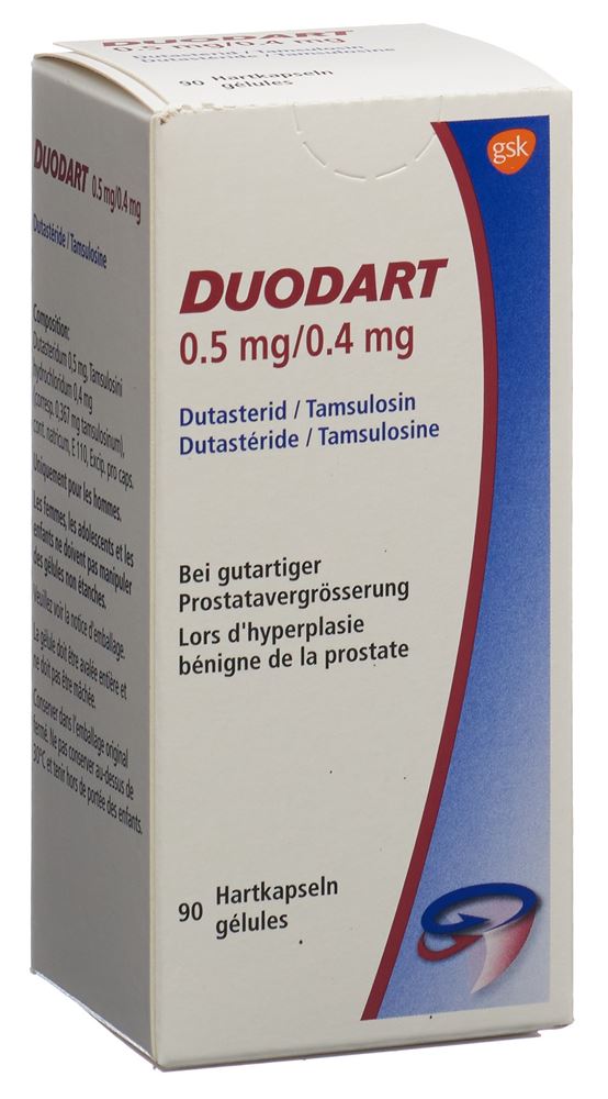 DUODART caps 0.5mg/0.4mg bte 90 pce, image principale