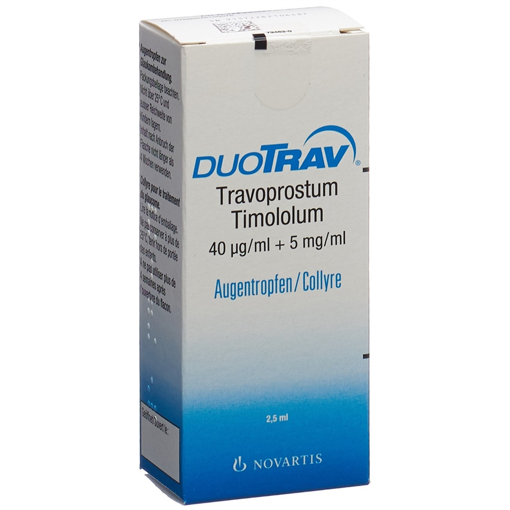 DUOTRAV Gtt Opht Fl 2.5 ml, Hauptbild