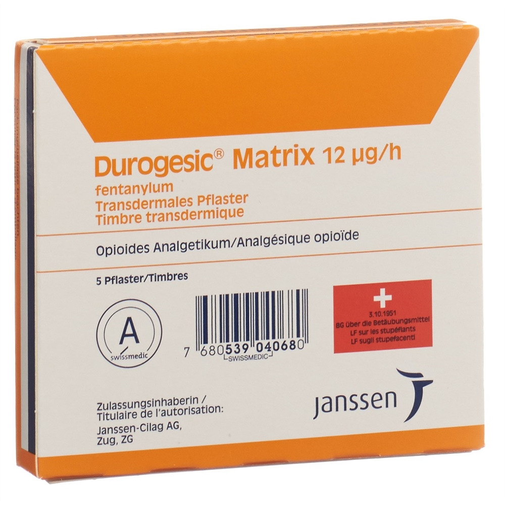 DUROGESIC TTS 12 mcg/h Btl 5 Stk, Bild 2 von 2