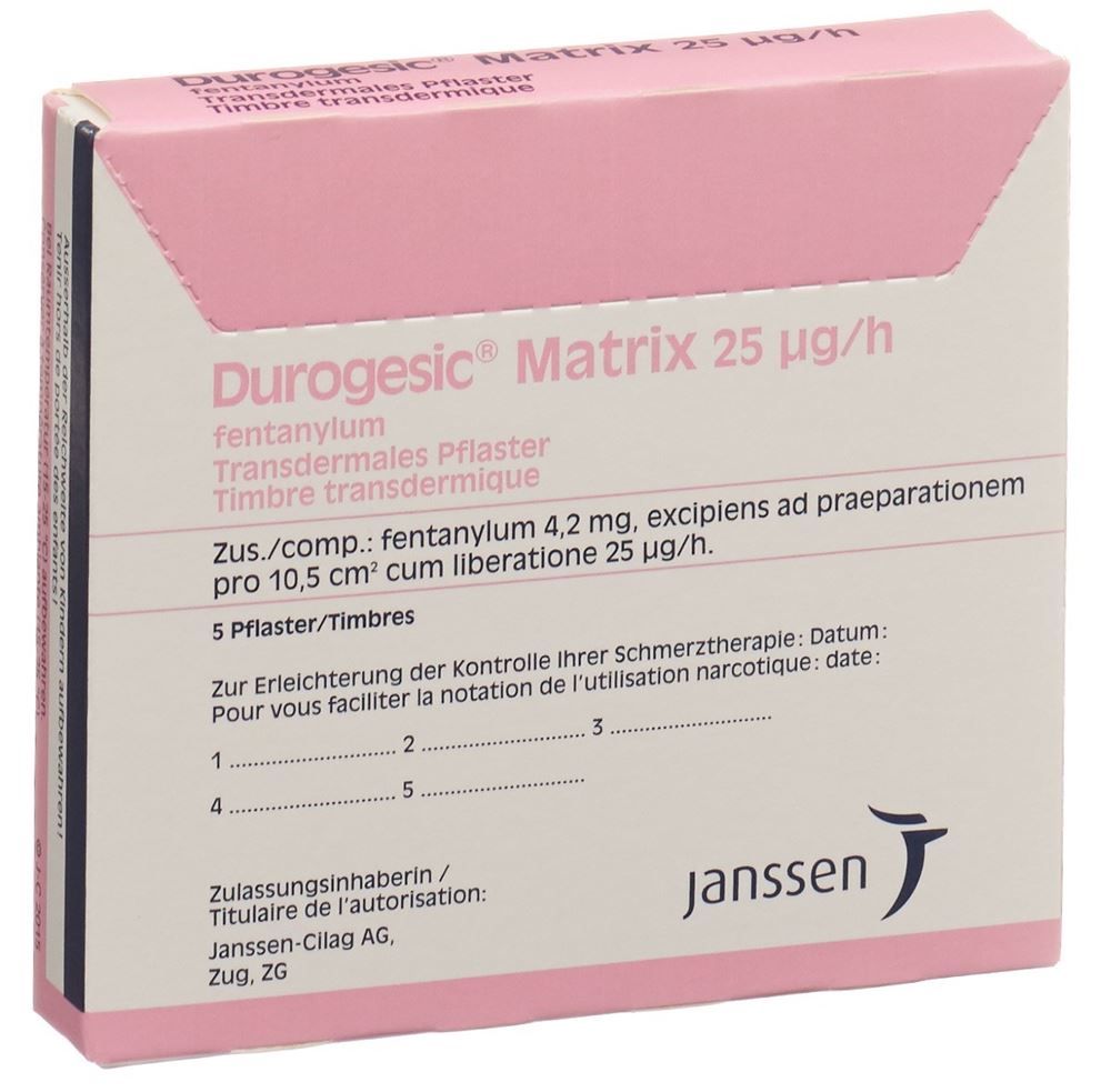 DUROGESIC TTS 25 mcg/h Btl 5 Stk, Hauptbild