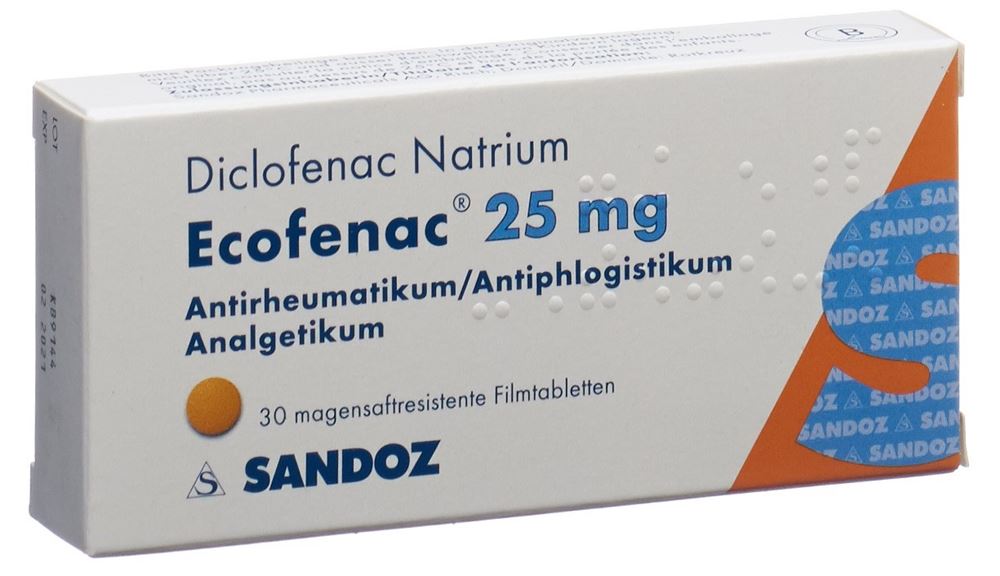 ECOFENAC cpr pell 25 mg blist 30 pce, image principale