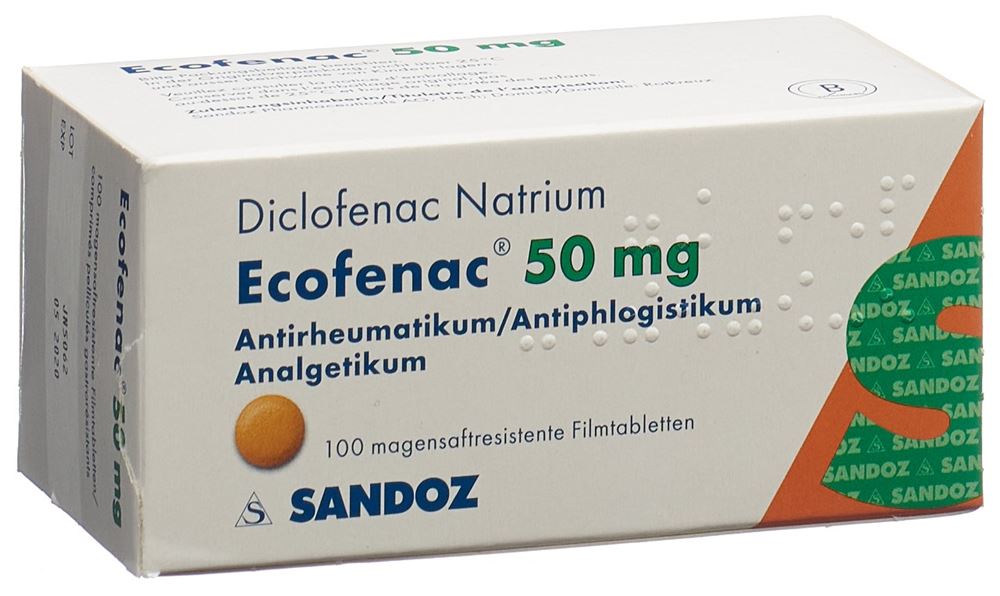 ECOFENAC cpr pell 50 mg blist 100 pce, image principale