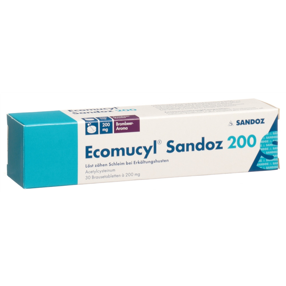 ECOMUCYL Sandoz 200 mg, Hauptbild