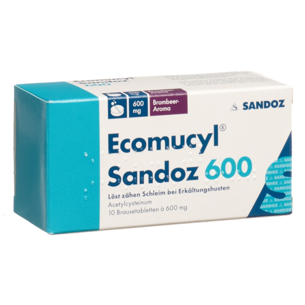 ECOMUCYL Sandoz 600 mg, Hauptbild