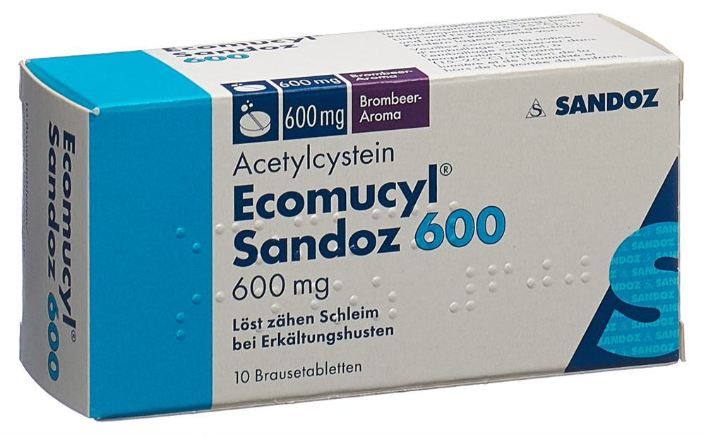 ECOMUCYL Sandoz 600 mg, image principale