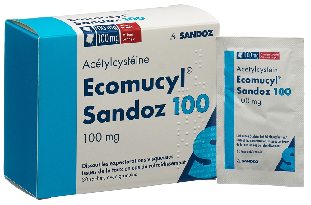 ECOMUCYL Sandoz 100 mg, Bild 3 von 4