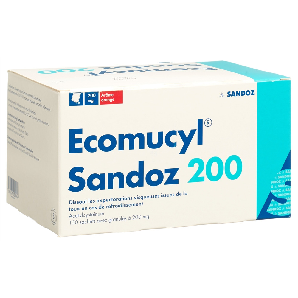 ECOMUCYL Sandoz 200 mg, Bild 2 von 2