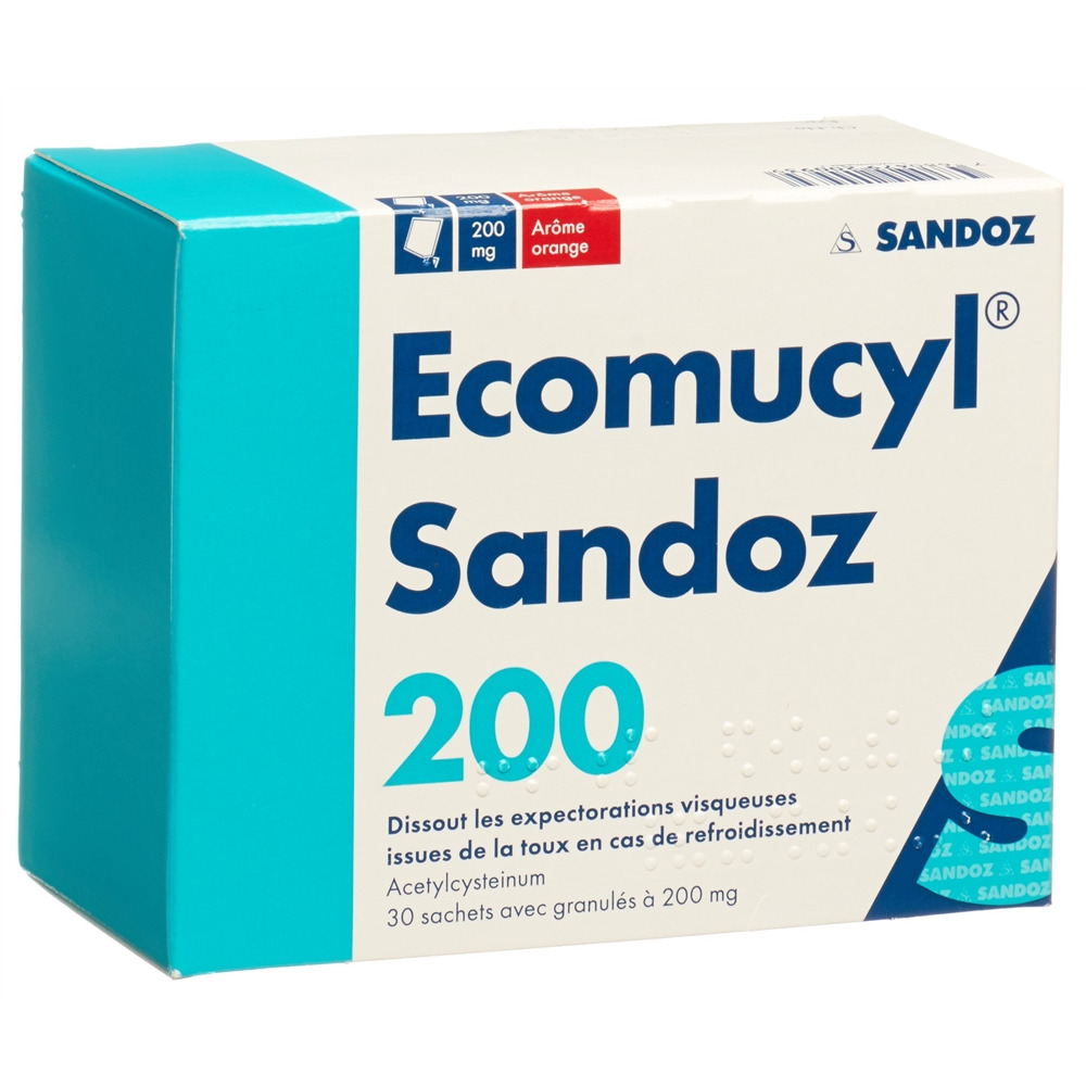 ECOMUCYL Sandoz 200 mg, Bild 2 von 4