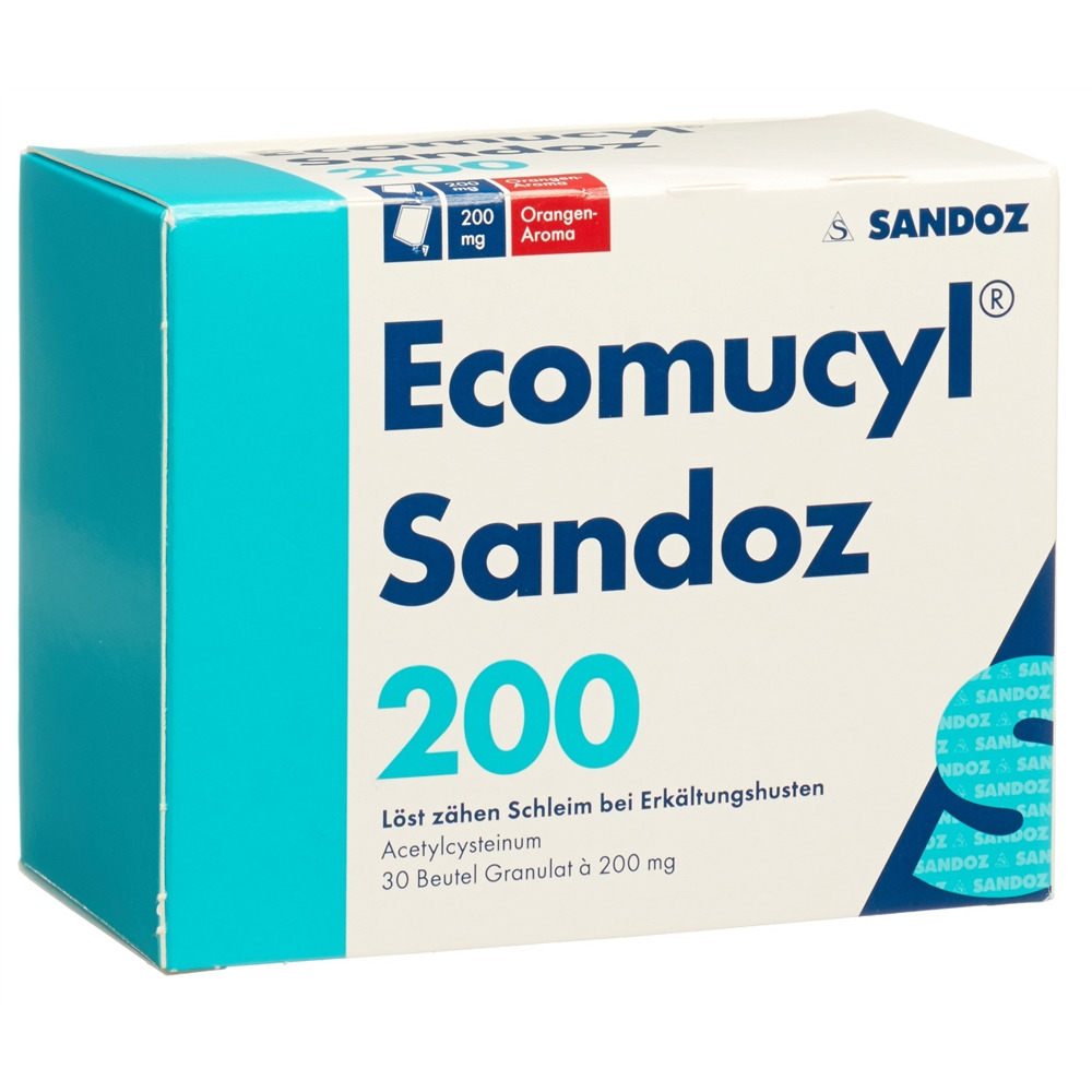 ECOMUCYL Sandoz 200 mg, Hauptbild