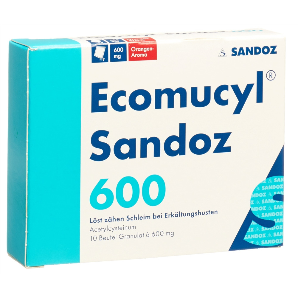 ECOMUCYL Sandoz 600 mg, Hauptbild