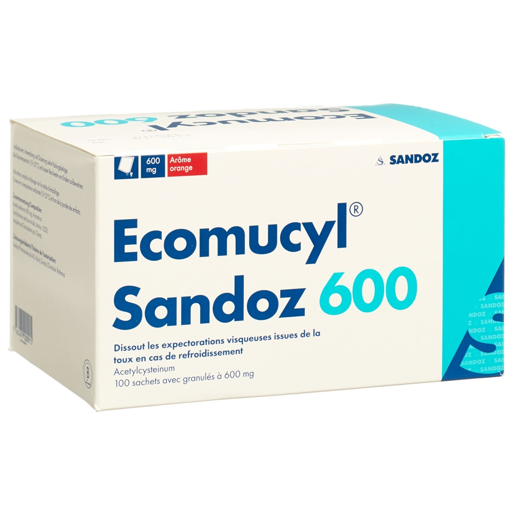 ECOMUCYL Sandoz 600 mg, Bild 2 von 2