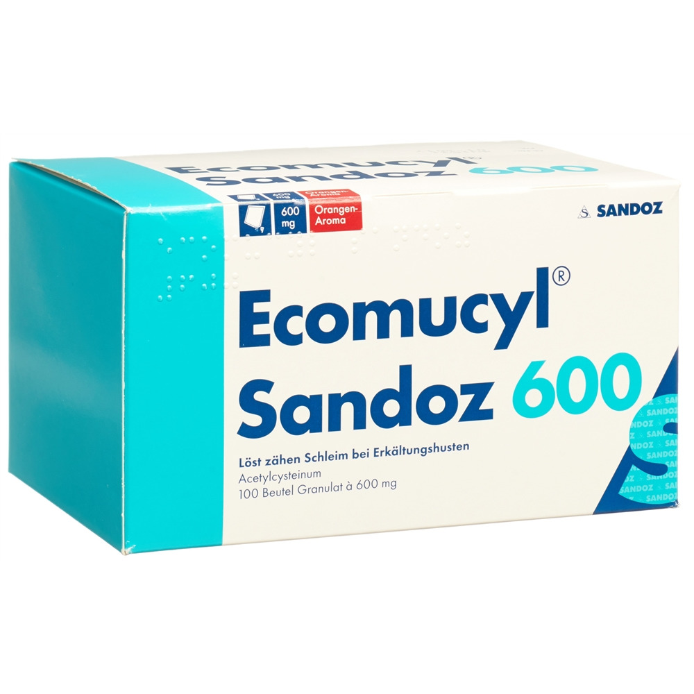 ECOMUCYL Sandoz 600 mg, Hauptbild