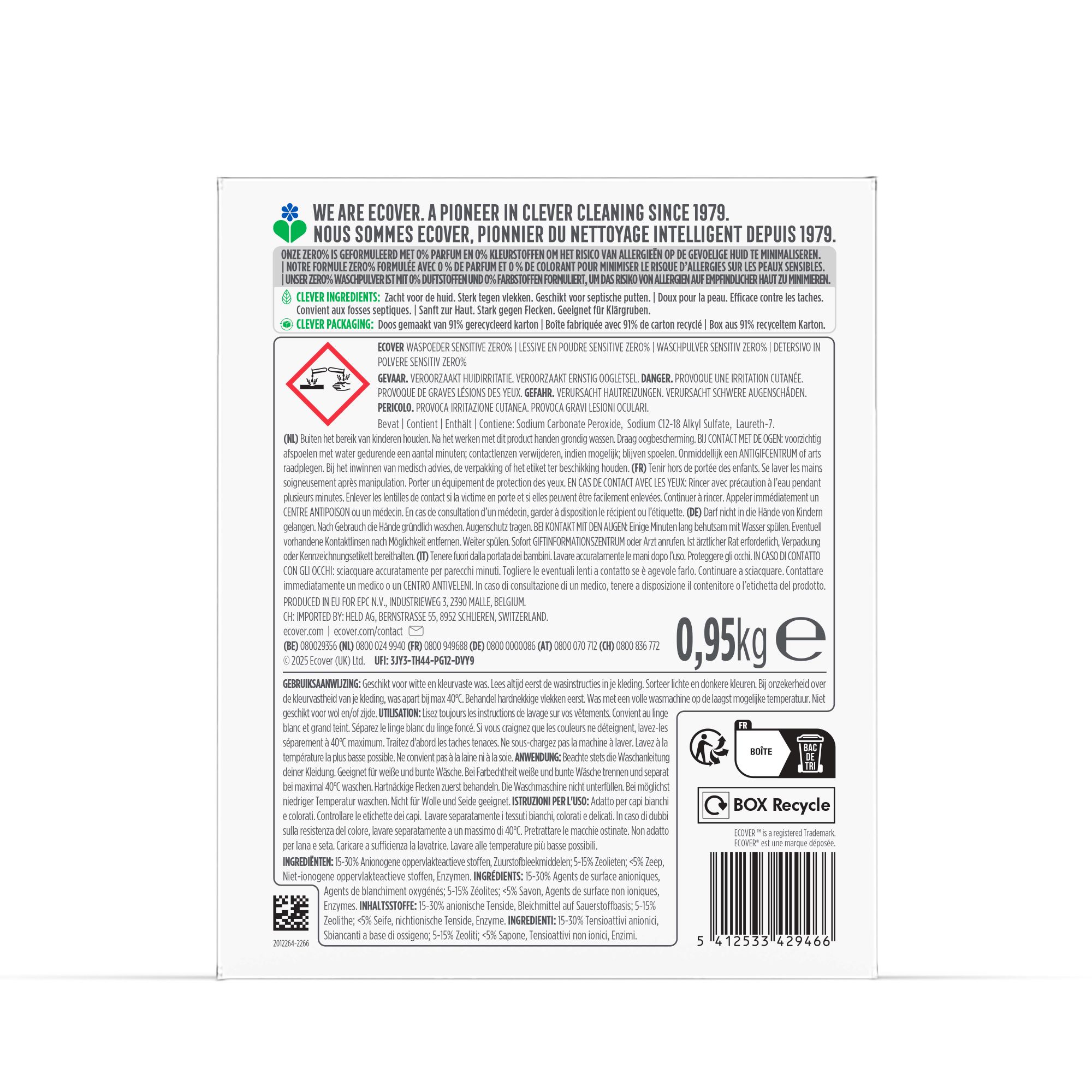 ECOVER Zero Waschmittelpulver, Bild 2 von 2