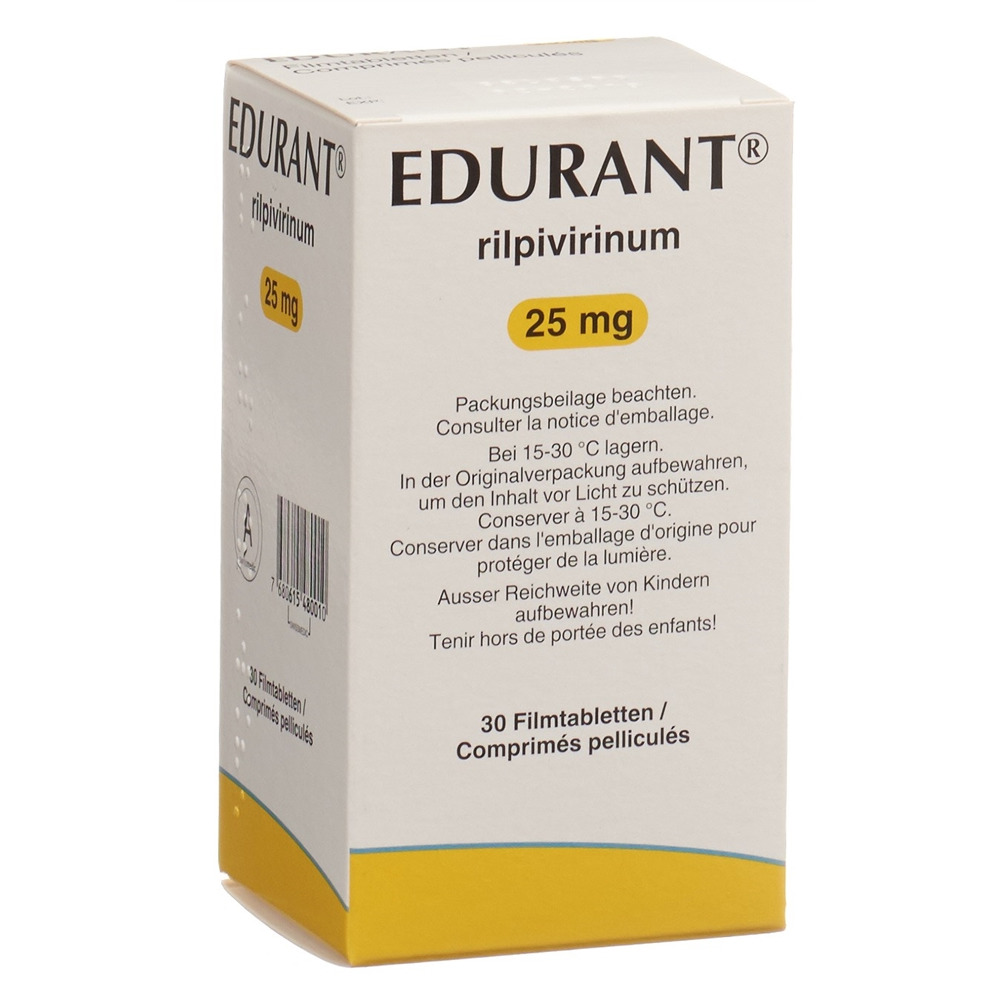 EDURANT Filmtabl 25 mg Ds 30 Stk, Hauptbild