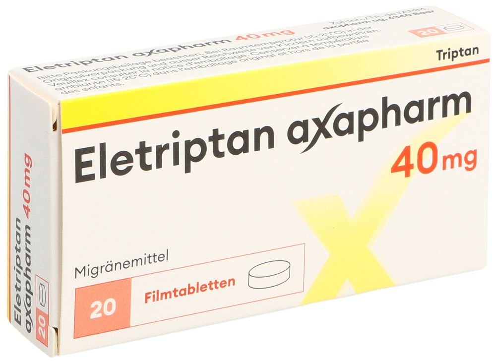 ELETRIPTAN Axapharm 40 mg, image principale