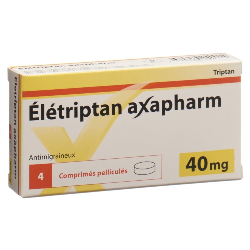 ELETRIPTAN Axapharm 40 mg, image 2 sur 2