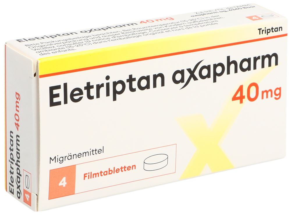 ELETRIPTAN Axapharm 40 mg, image principale