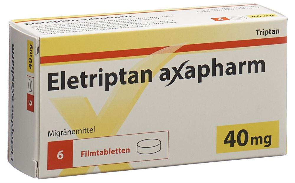 ELETRIPTAN Axapharm 40 mg, image principale