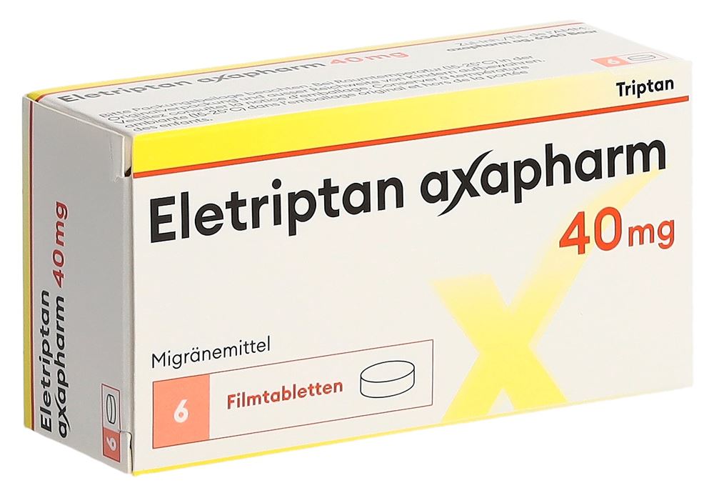 ELETRIPTAN Axapharm 40 mg, Hauptbild