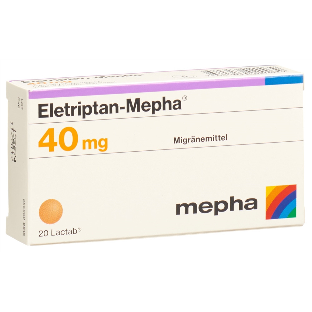 ELETRIPTAN Mepha 40 mg, image principale