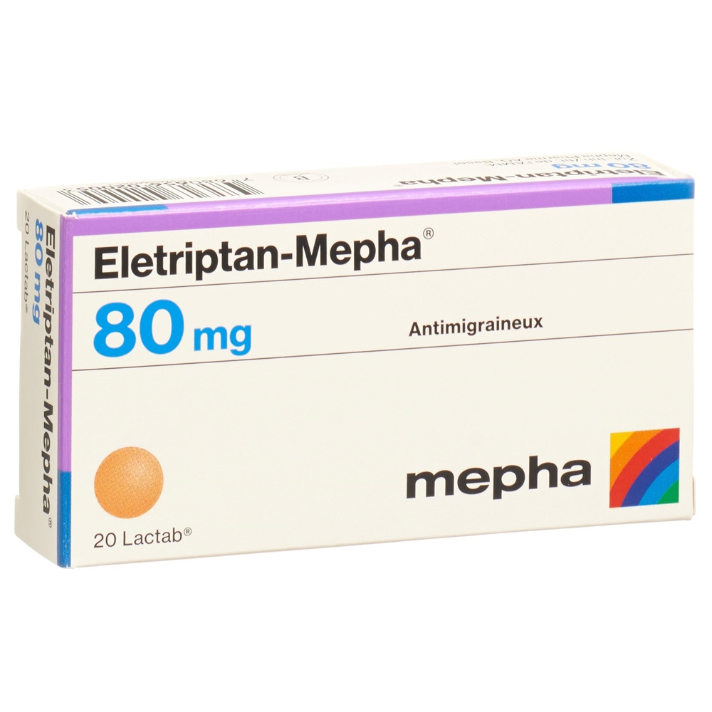 ELETRIPTAN Mepha 80 mg, image 2 sur 2