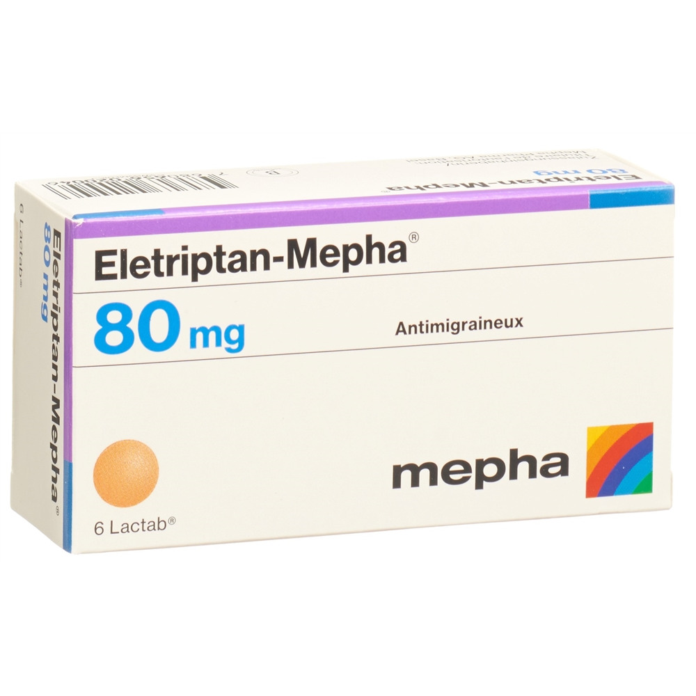 ELETRIPTAN Mepha 80 mg, image 2 sur 2