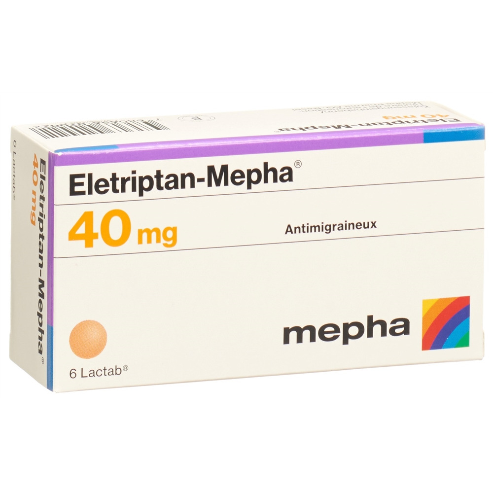 ELETRIPTAN Mepha 40 mg, Bild 2 von 2