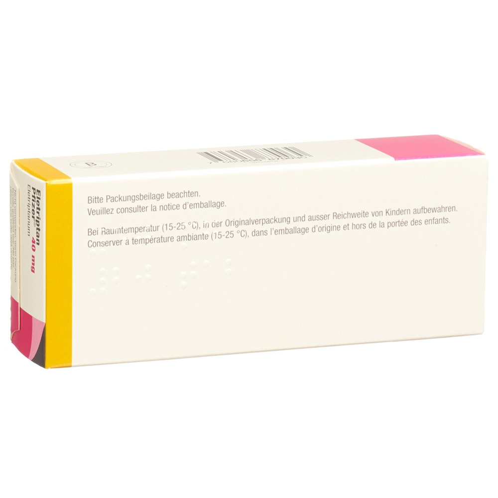 ELETRIPTAN Pfizer 40 mg, image 2 sur 2