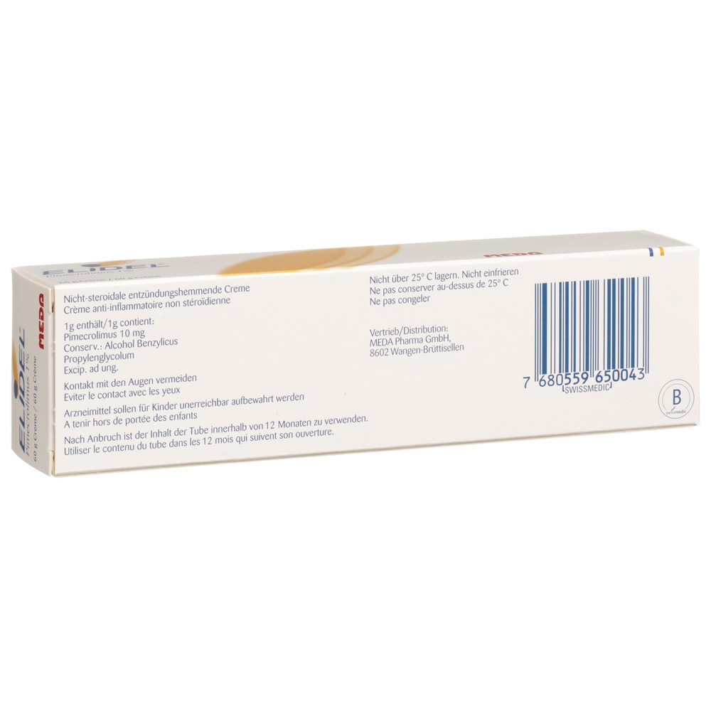 ELIDEL crème 1 % tb 60 g, image 2 sur 2