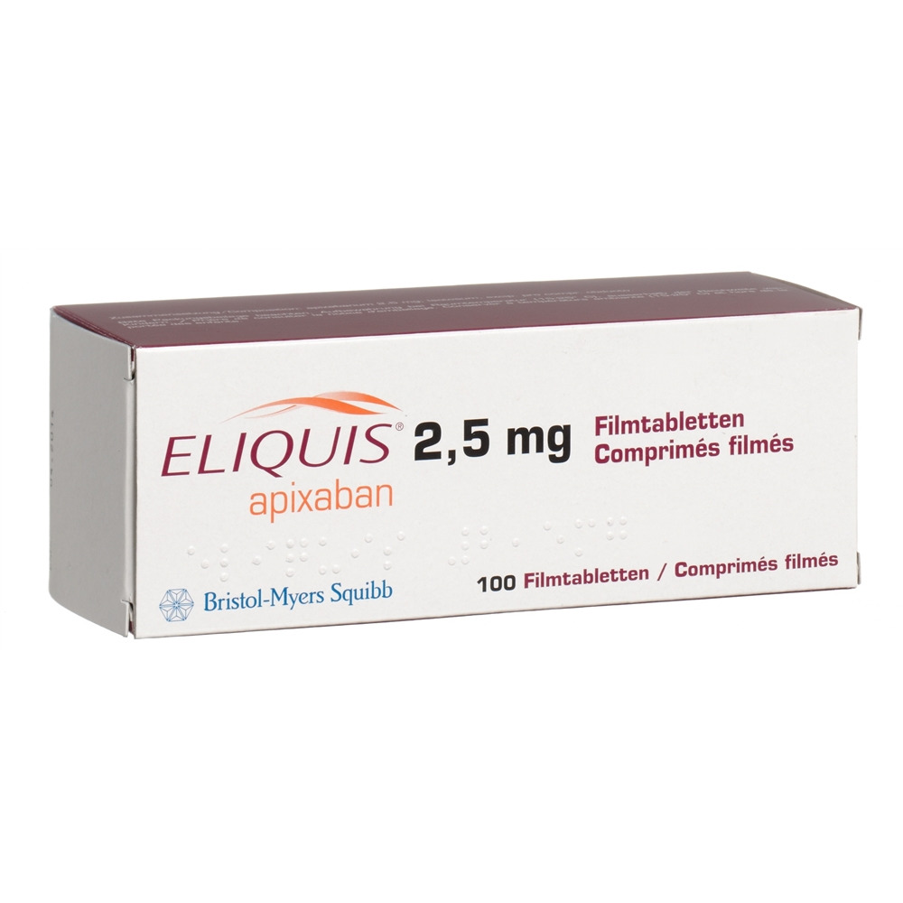 ELIQUIS cpr pell 2.5 mg blist 100 pce, image principale