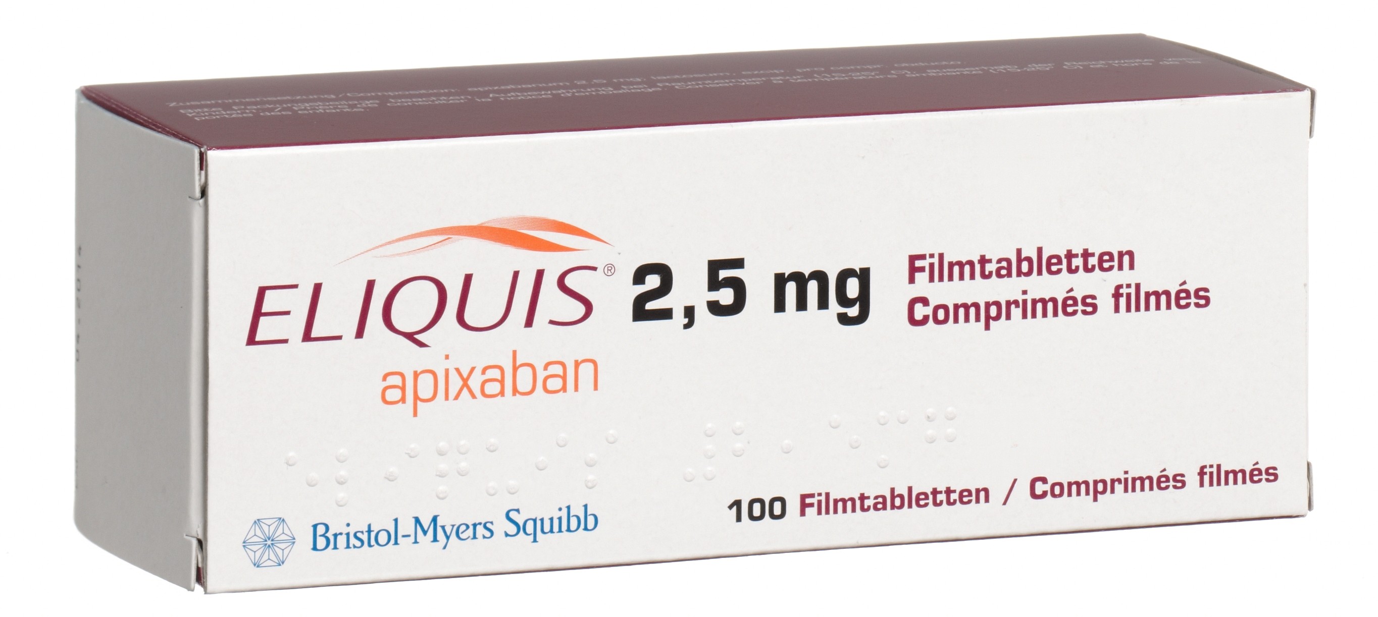 ELIQUIS Filmtabl 2.5 mg Blist 56 Stk, Hauptbild