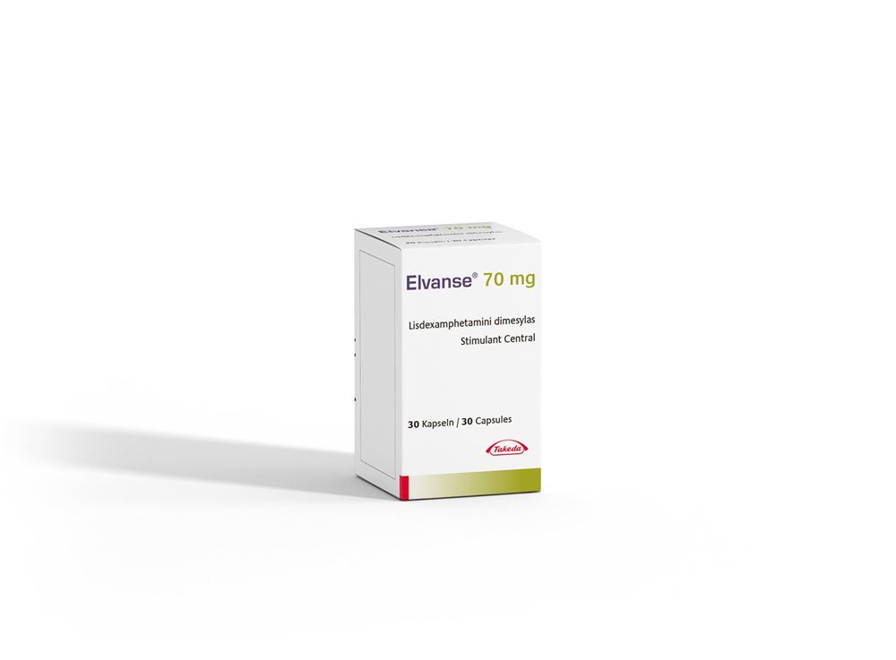 ELVANSE caps 70 mg bte 30 pce, image principale