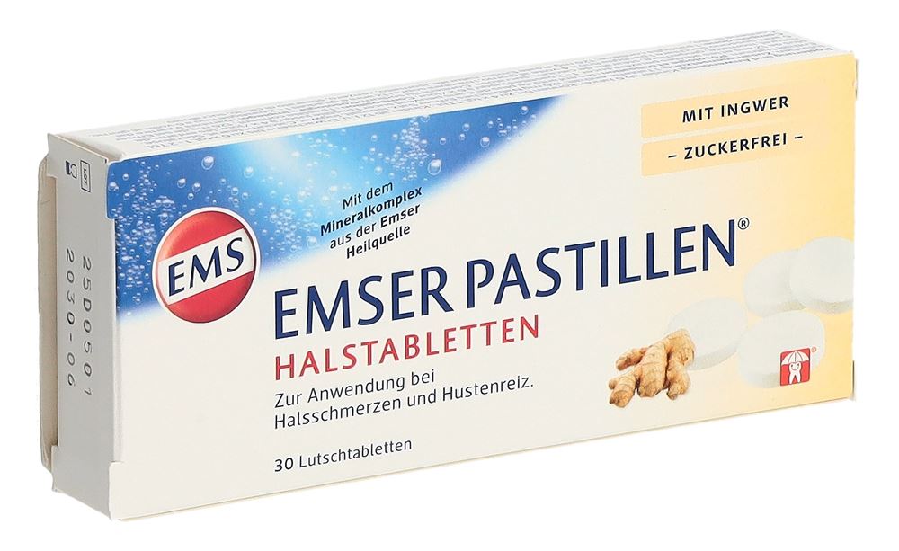 EMSER Pastillen zuckerfrei mit Ingwer Blist 30 Stk