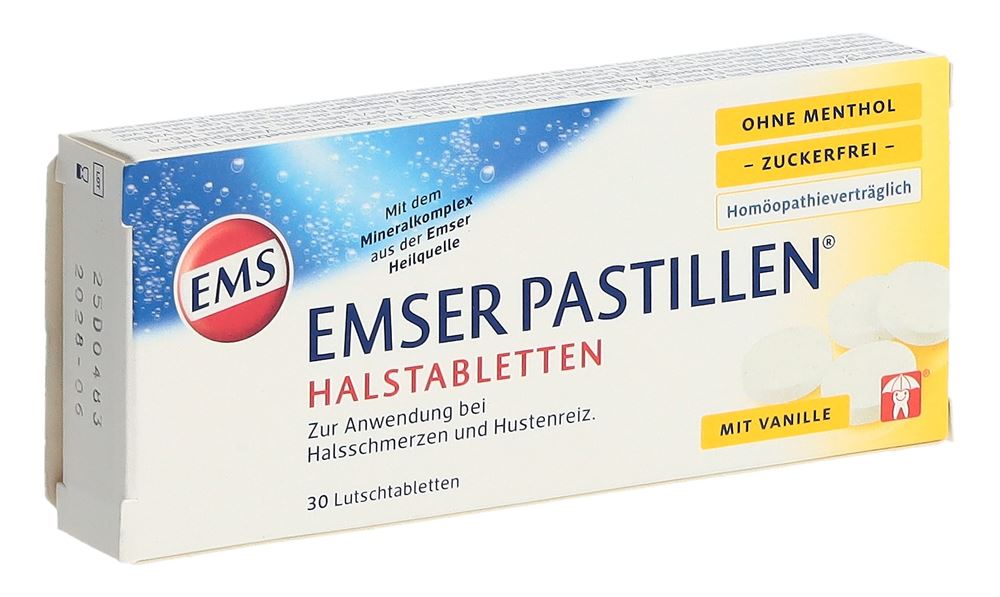 EMSER Pastillen zuckerfrei ohne Menthol Blist 30 Stk