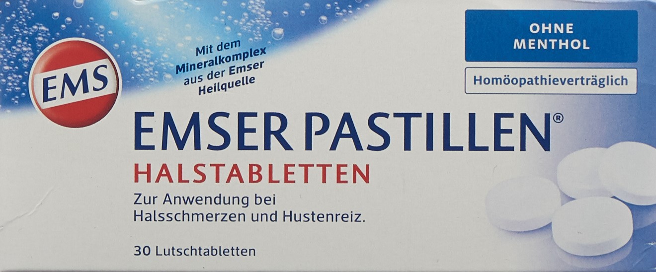 EMSER pastilles sans menthol blist 30 pce, image principale