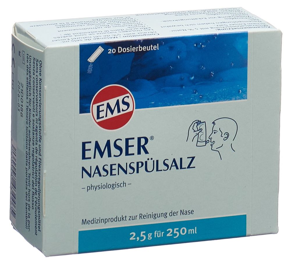 EMSER sel de rinçage nasal