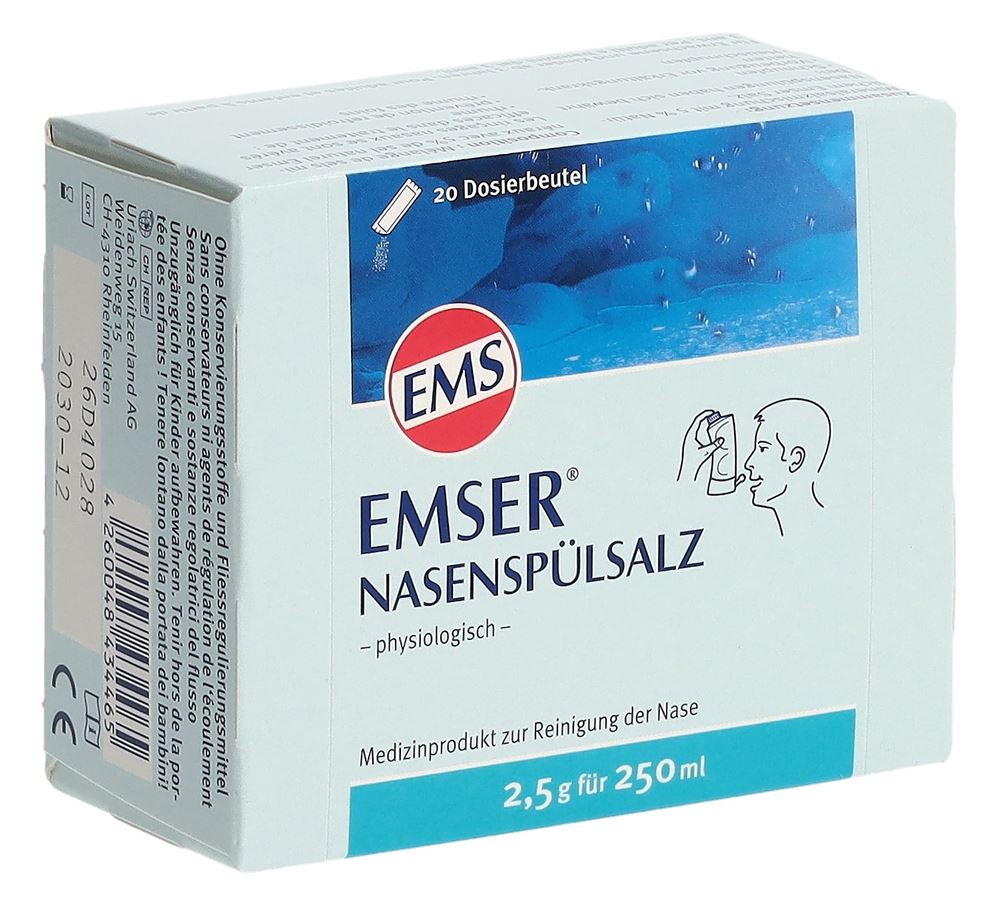 EMSER sel de rinçage nasal