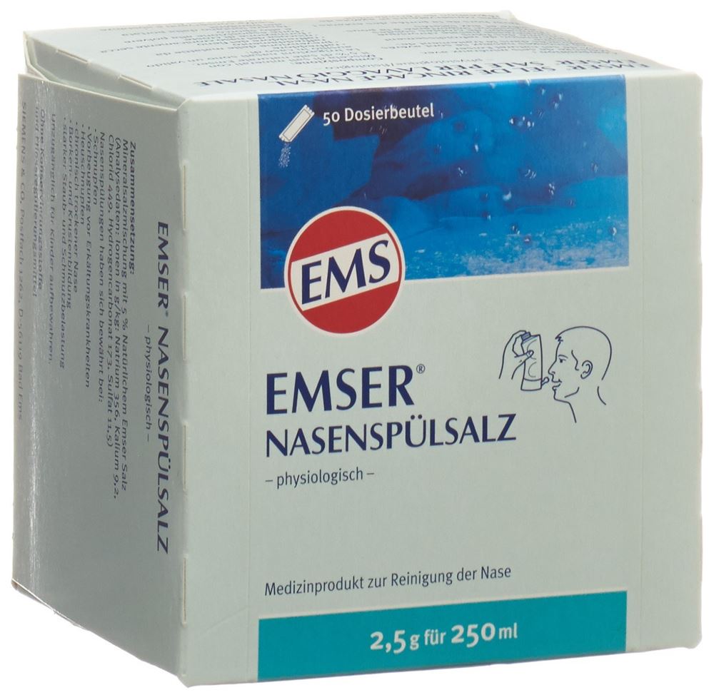 EMSER sel de rinçage nasal, image principale