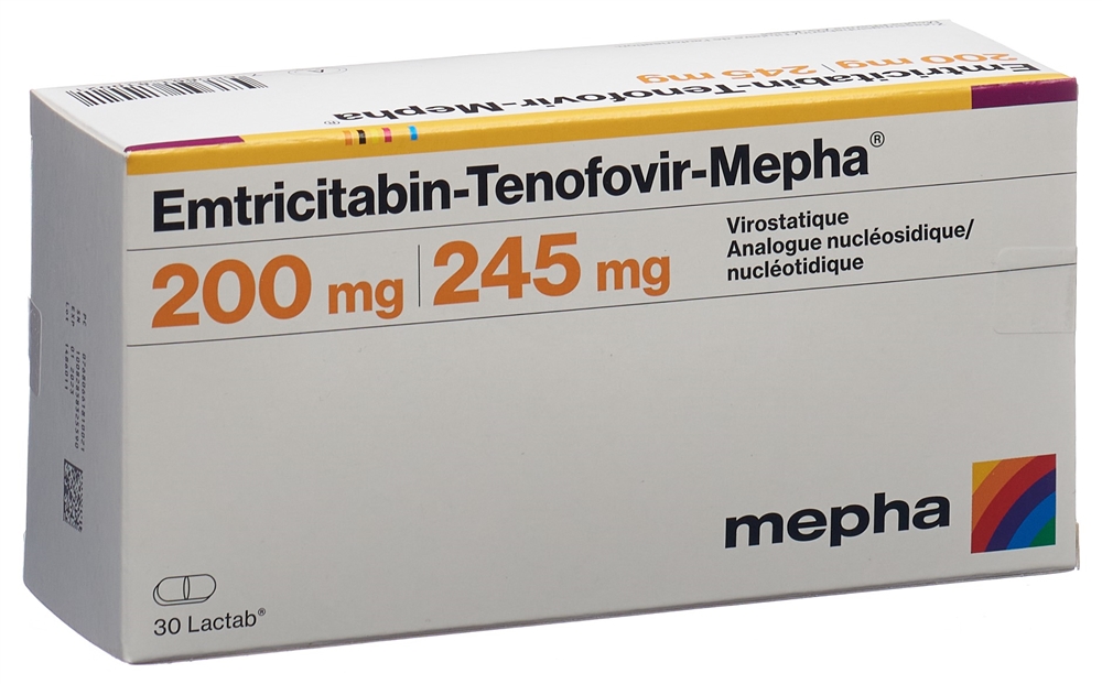 EMTRICITABINE TENOFOVIR Mepha, Bild 2 von 2