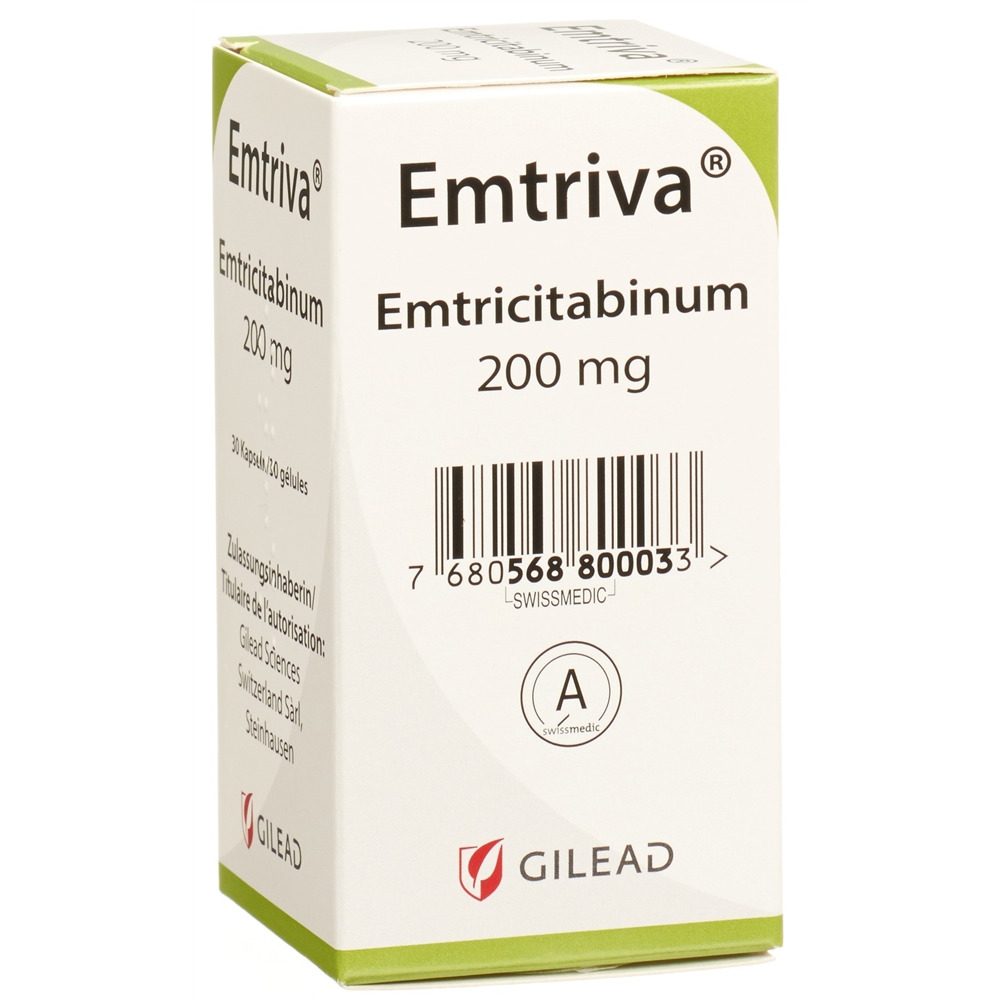 EMTRIVA caps 200 mg bte 30 pce, image 2 sur 2