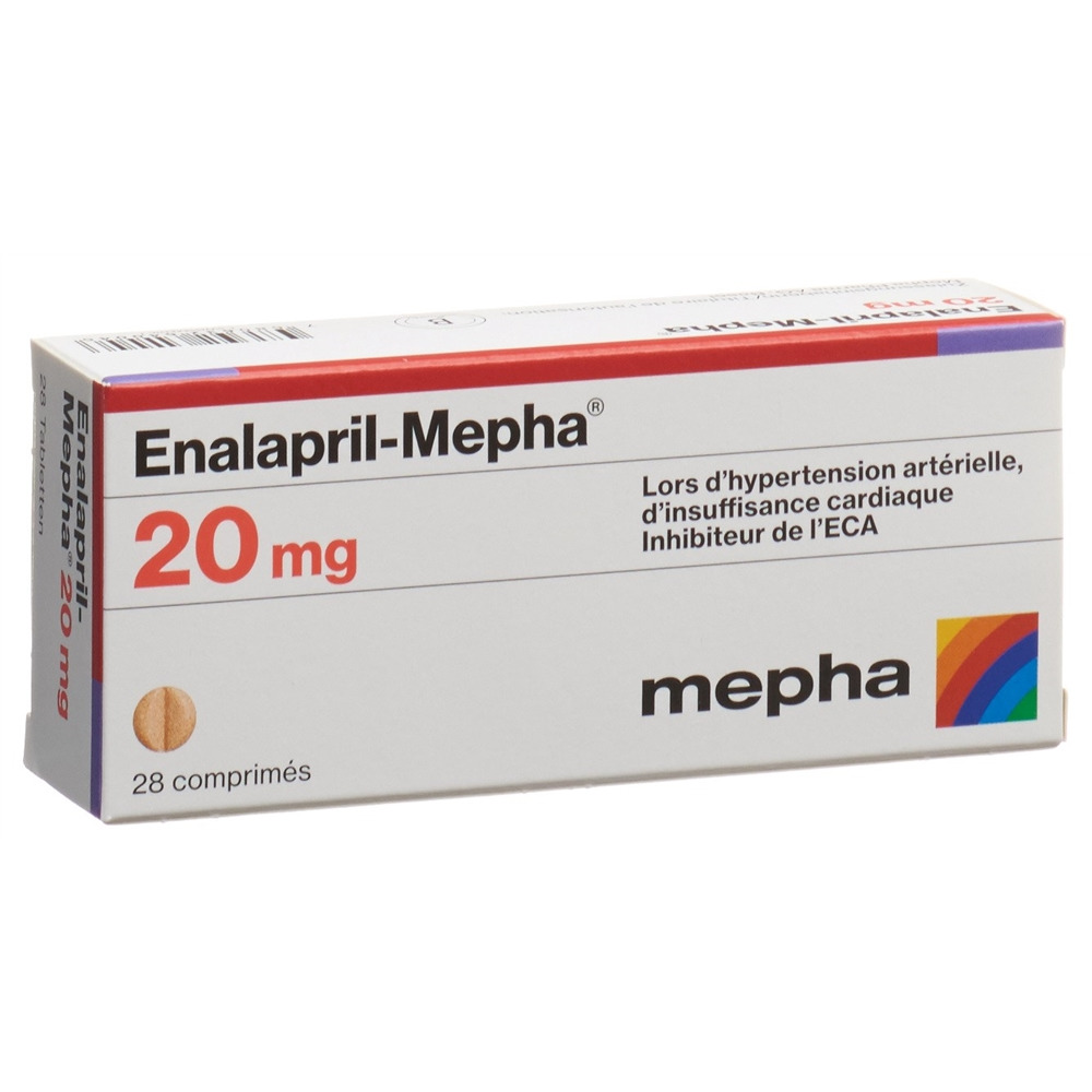 ENALAPRIL Mepha 20 mg, image 2 sur 2