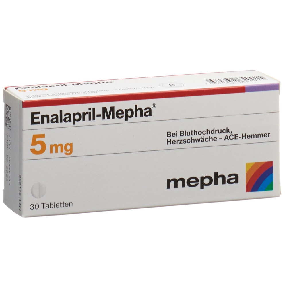 ENALAPRIL Mepha 5 mg, image principale