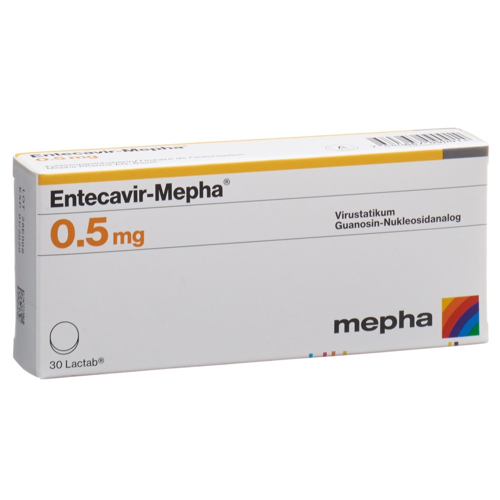 ENTECAVIR Mepha 0.5 mg, Hauptbild