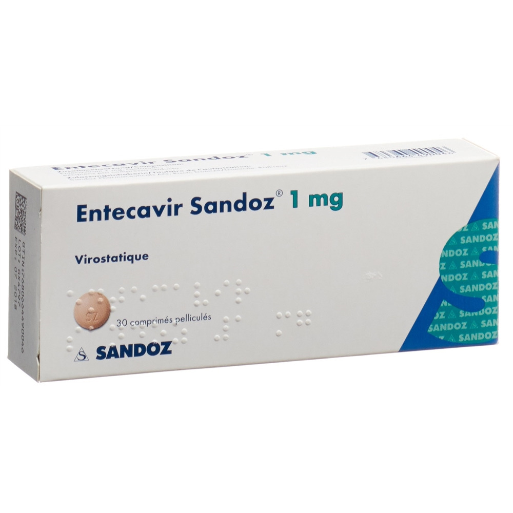 ENTECAVIR Sandoz 1 mg, image 2 sur 2